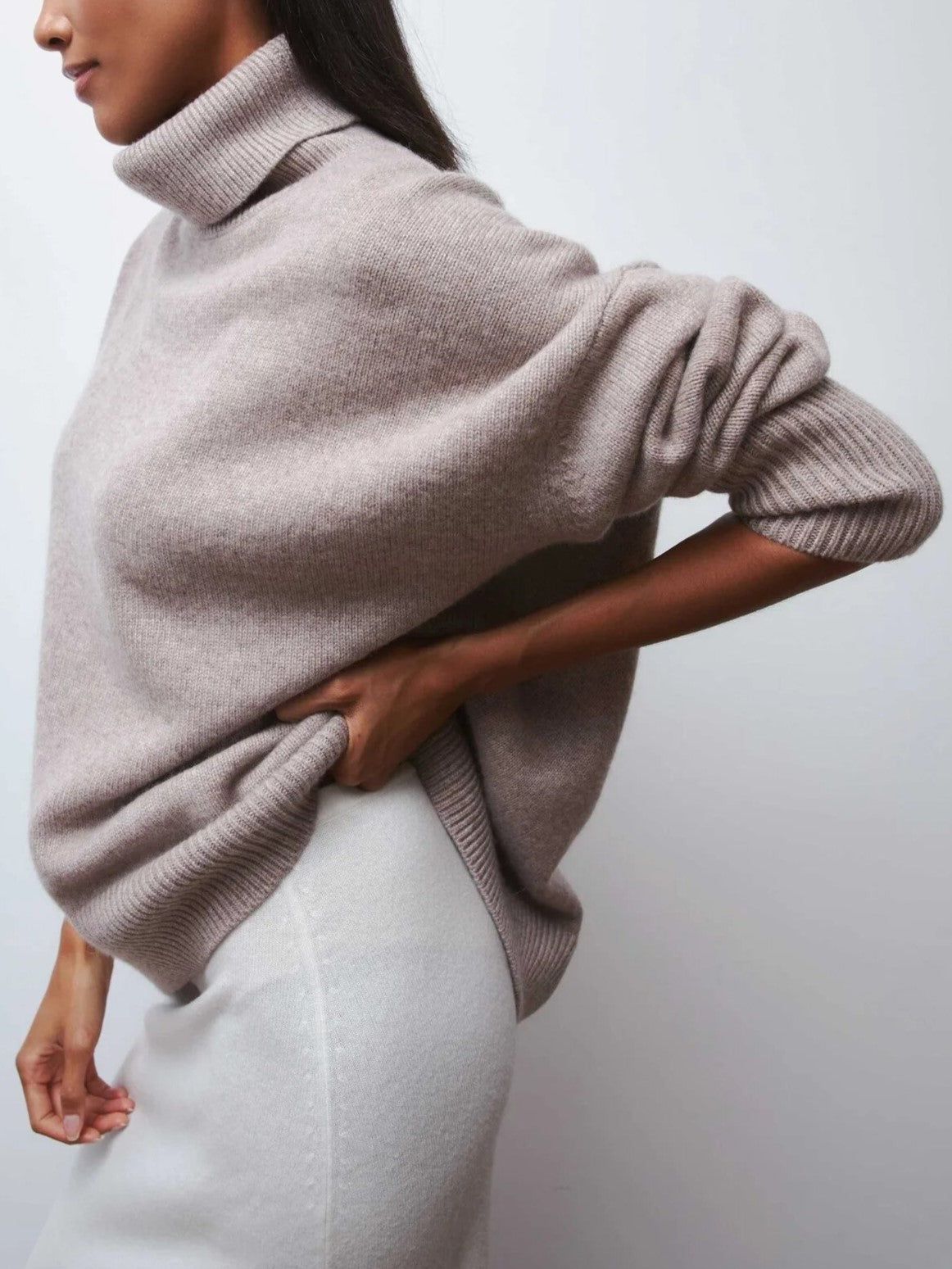 Turtleneck Sweater Merino Wool Blend