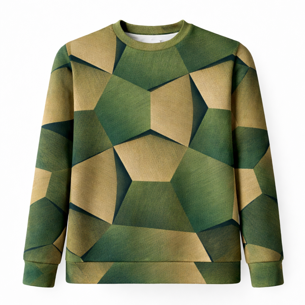 Geometric Print Jumper Lightweight Relaxed