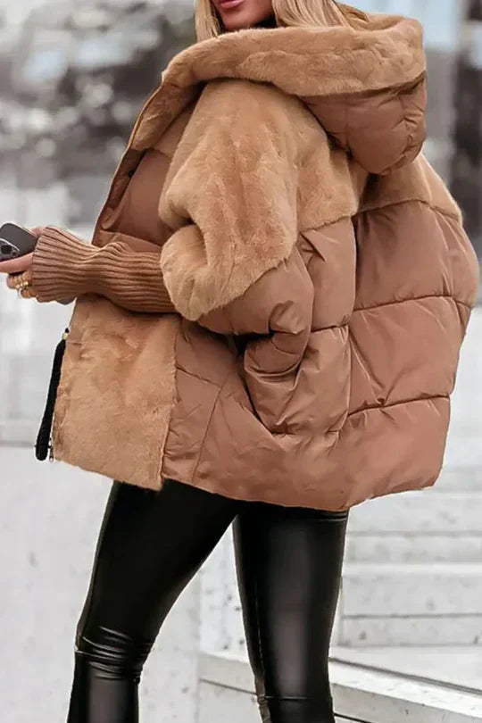 Oversized Winter Jacket with Hood
