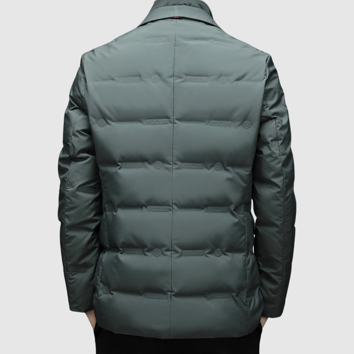 Premium Duvet Jacket with Elegant Lapel Collar
