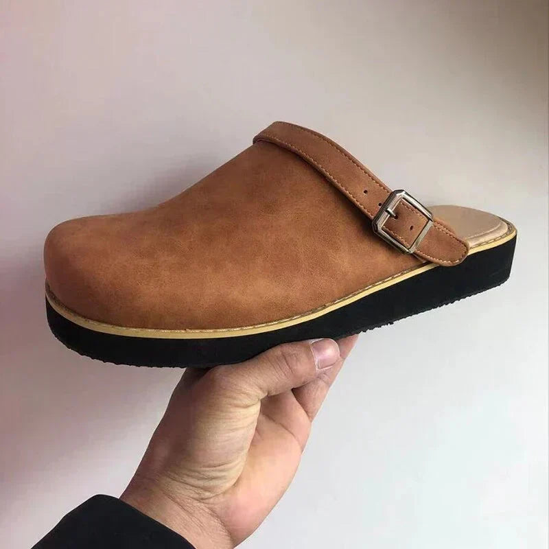 Slip On Shoes Backless Supportive Thick Sole