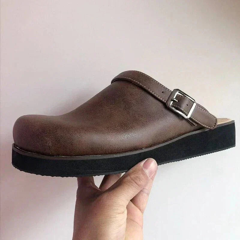 Slip On Shoes Backless Supportive Thick Sole