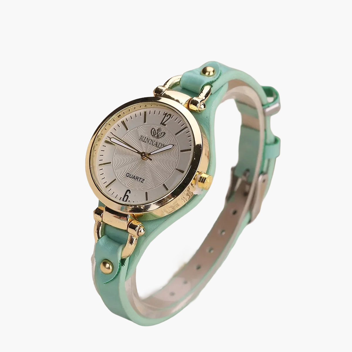 Elegant Vintage-Inspired Quartz Wristwatch with Gold-Tone Frame & Adjustable Bracelet 10