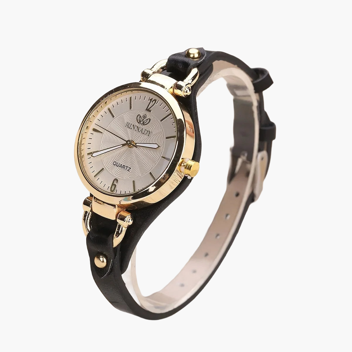 Elegant Vintage-Inspired Quartz Wristwatch with Gold-Tone Frame & Adjustable Bracelet 9
