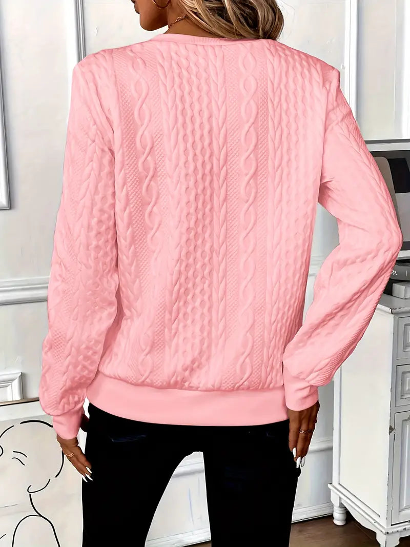 Zip Neck Pullover Soft Comfort