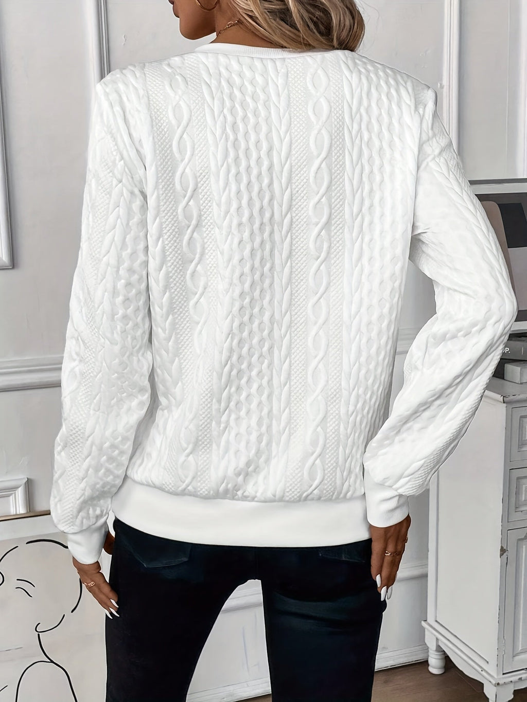 Zip Neck Pullover Soft Comfort