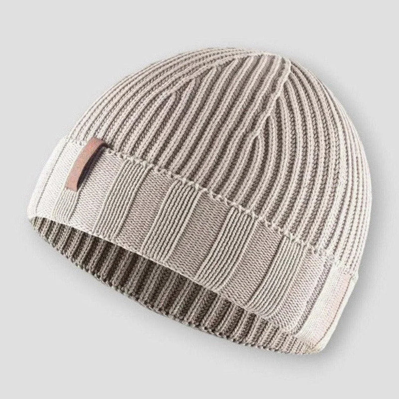 Lightweight Cotton Blend Beanie Hat (Men)