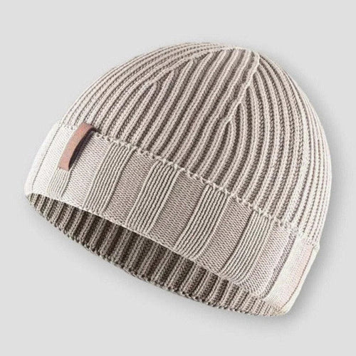 Lightweight Cotton Blend Beanie Hat (Men)