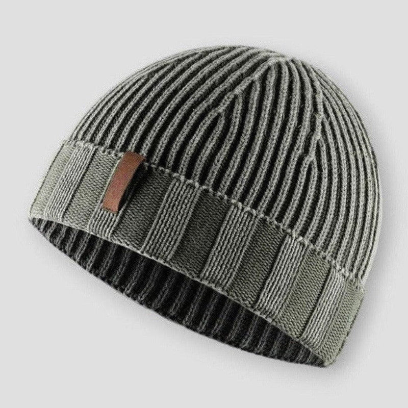 Lightweight Cotton Blend Beanie Hat (Men)