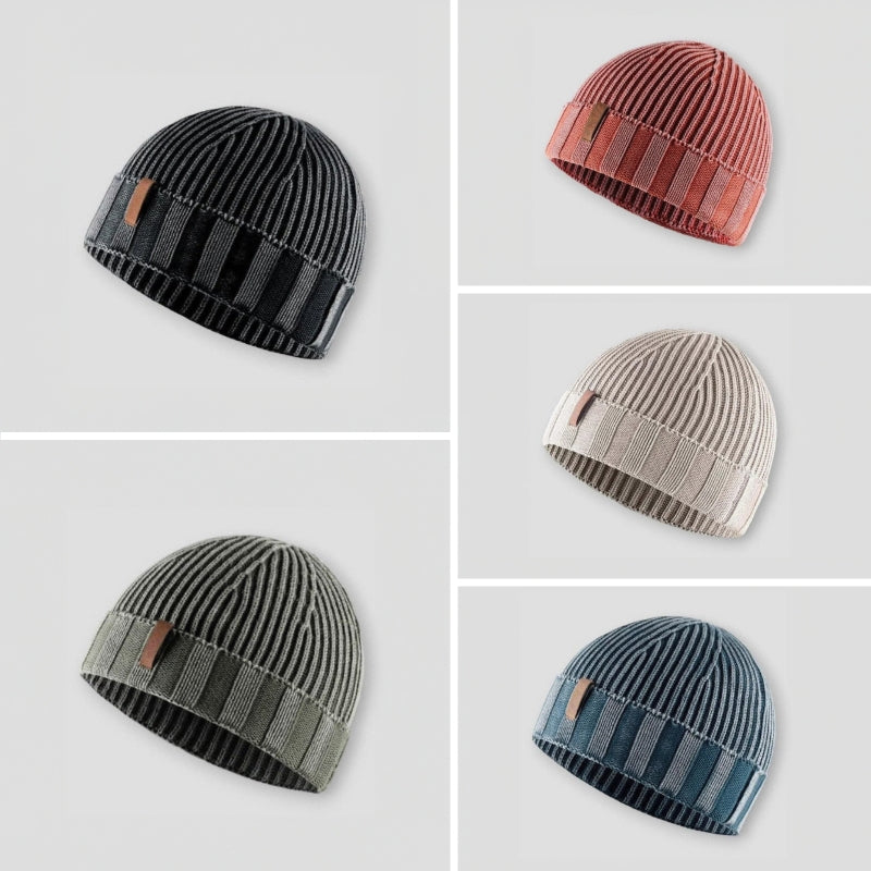 Lightweight Cotton Blend Beanie Hat (Men)