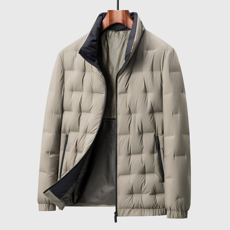 Lightweight Down Jacket with Waterproof Shell
