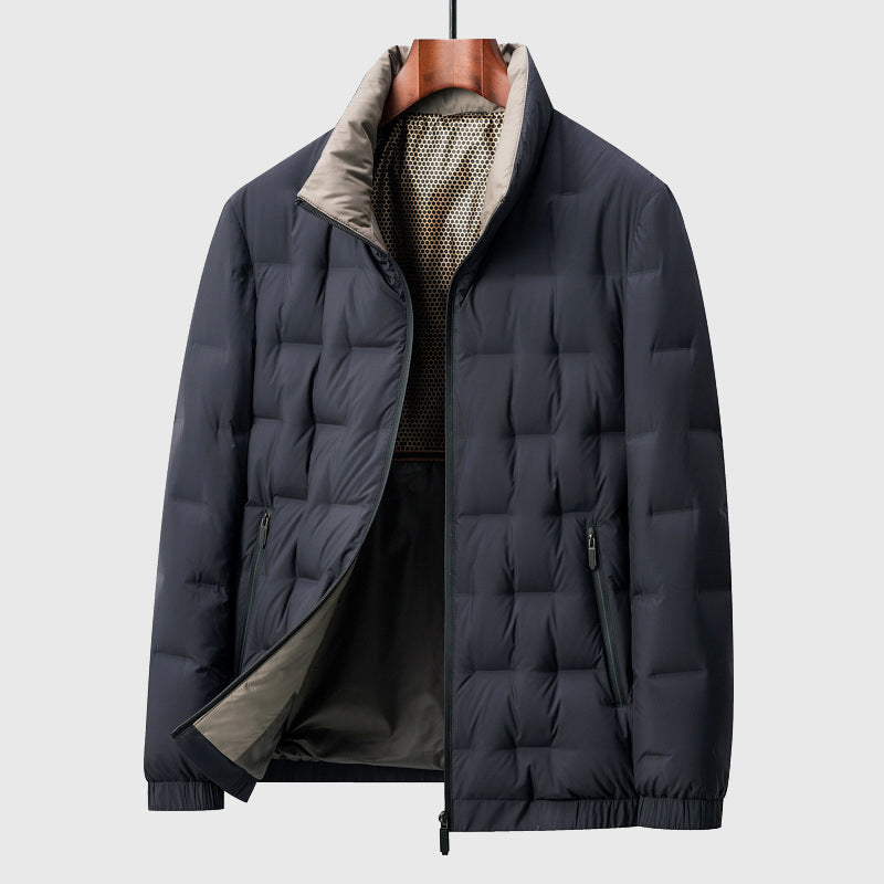 Lightweight Down Jacket with Waterproof Shell