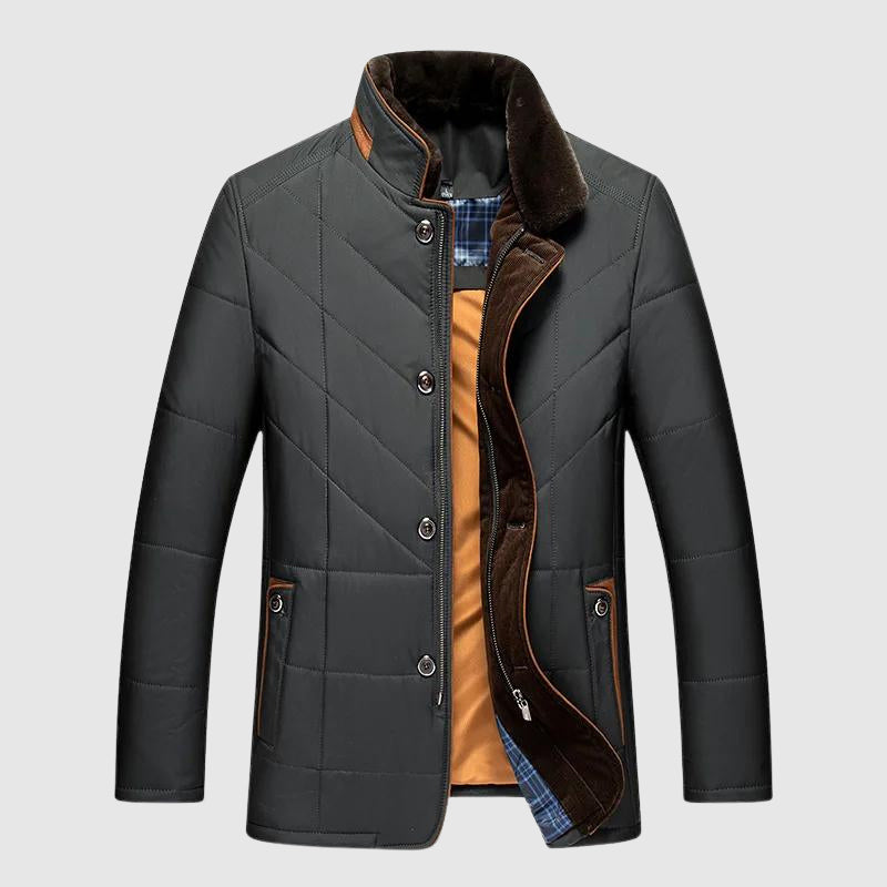 Timeless Comfort Jacket with Secure Closure