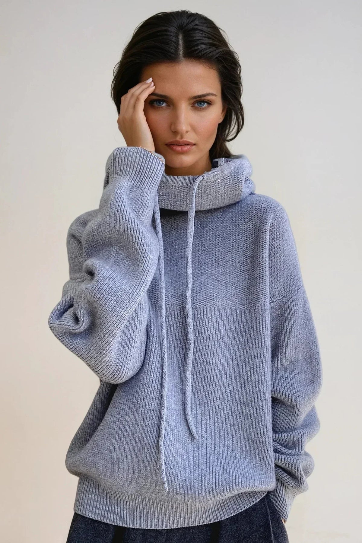 Turtleneck Sweater Ribbed Elegant