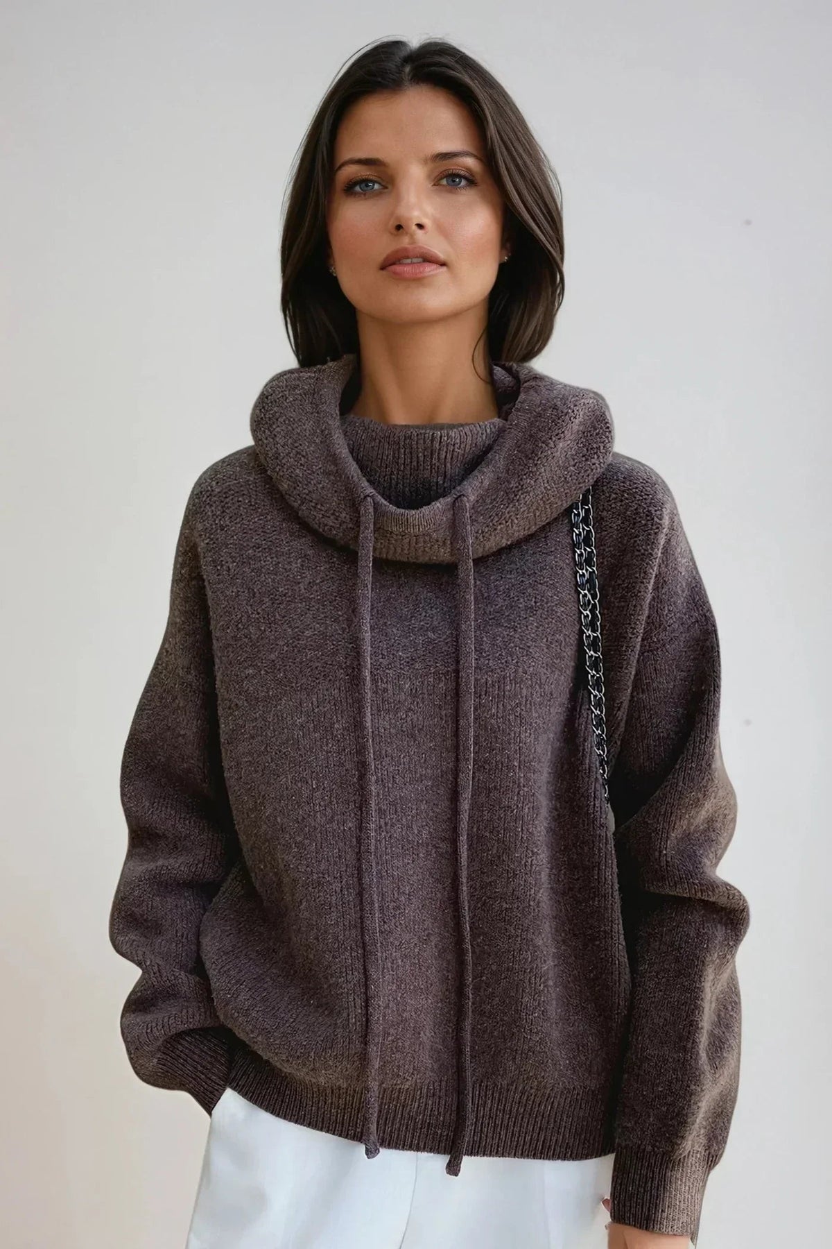 Turtleneck Sweater Ribbed Elegant