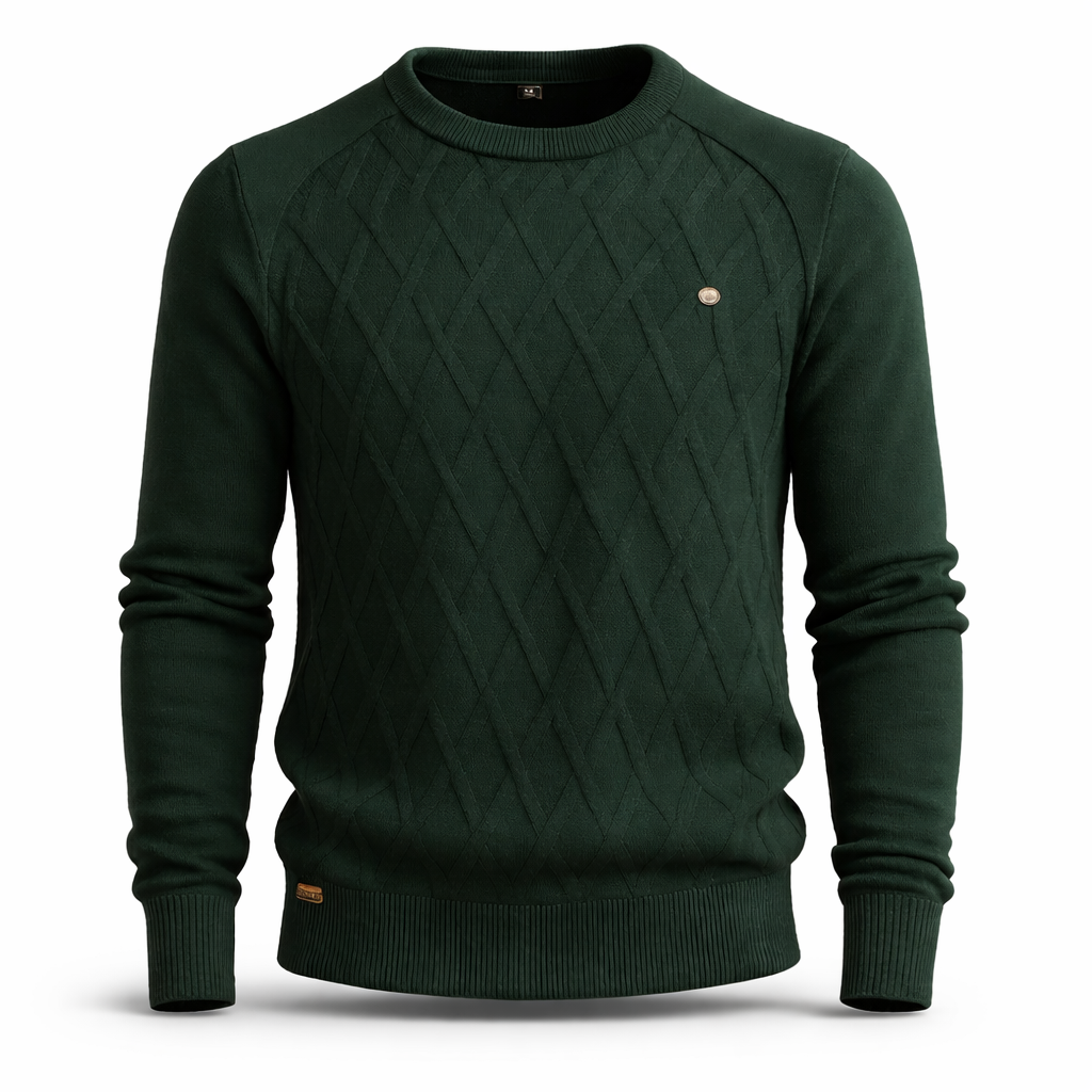 Cable Knit Jumper Crew Neck Regular