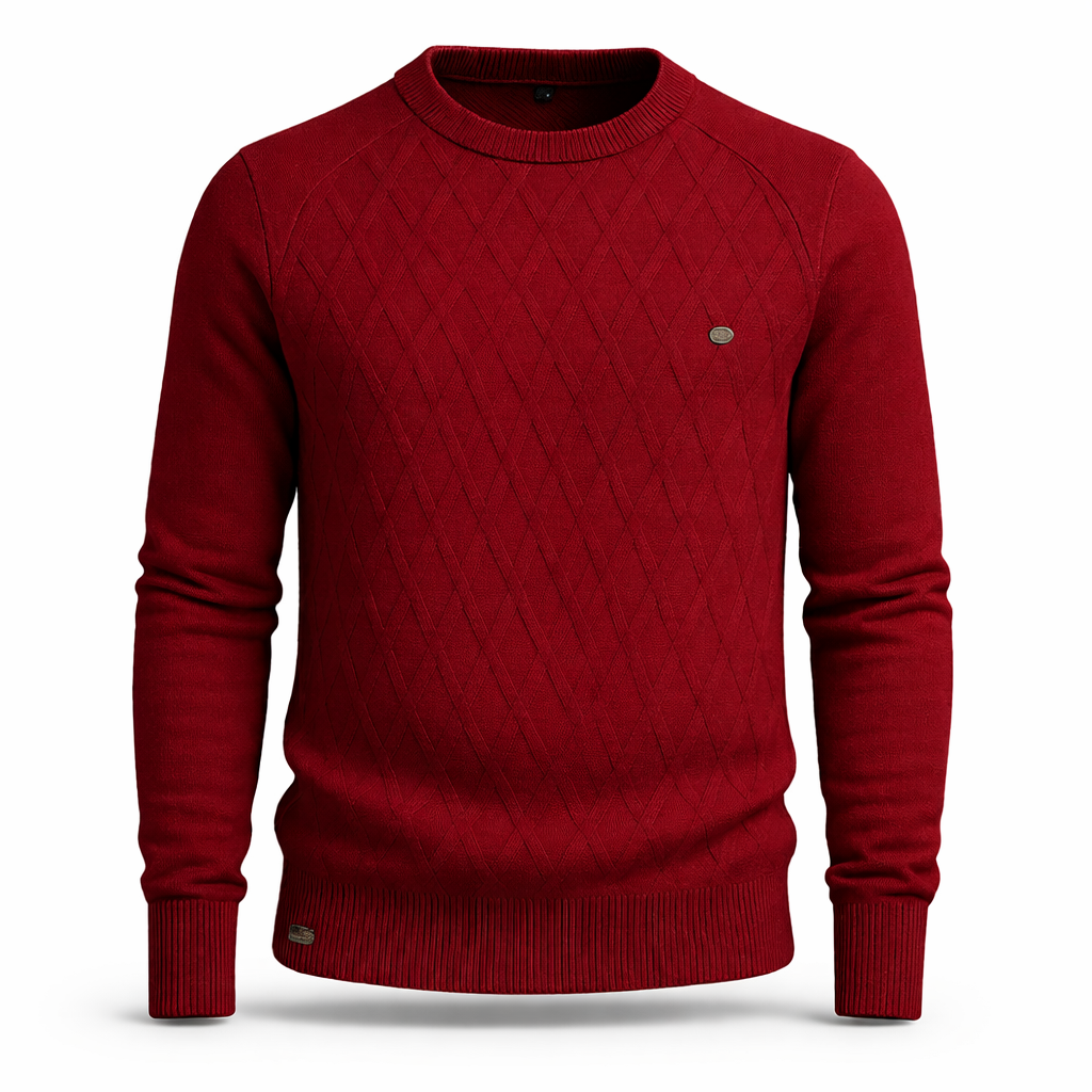 Cable Knit Jumper Crew Neck Regular