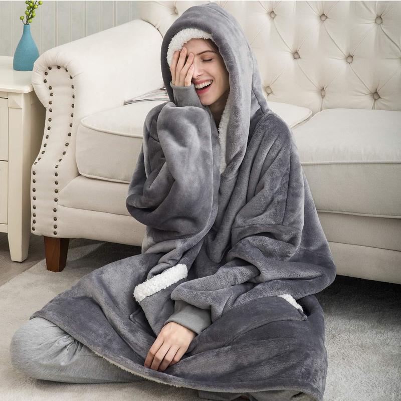 Blanket Hoodie Oversized Sherpa