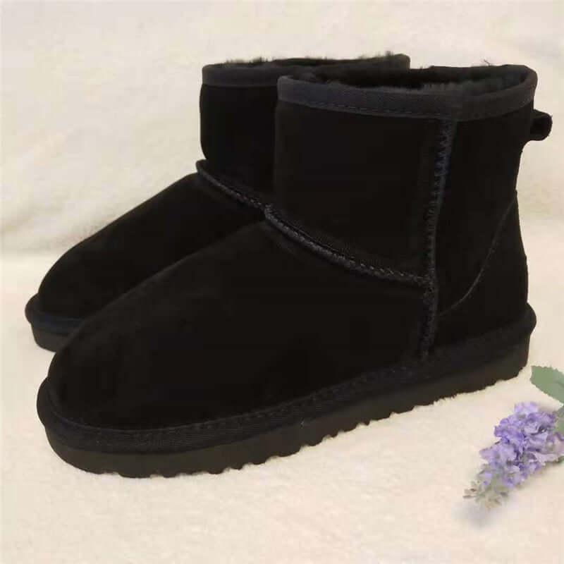 Ankle Boots Suede-Look Warm Lined Insole
