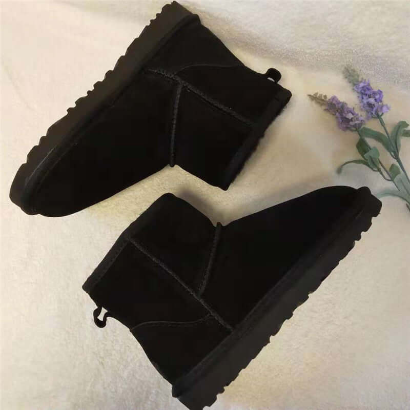 Ankle Boots Suede-Look Warm Lined Insole