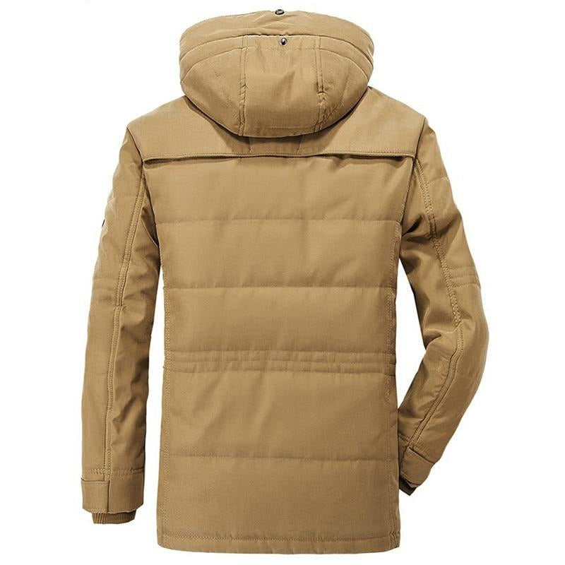 Winter Jacket Detachable Hood Faux Fur Lining