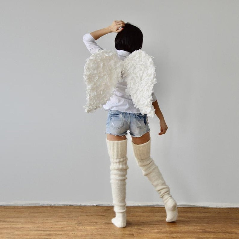 Over Knee Socks Wool Blend Warm Knit