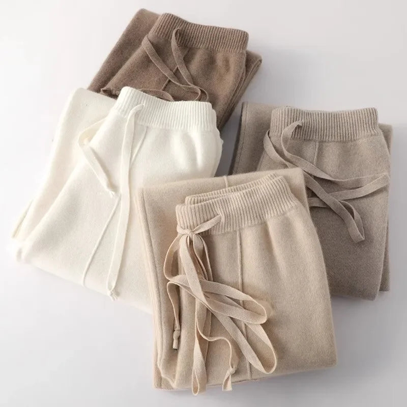 Cashmere Wool Blend Sweatpants