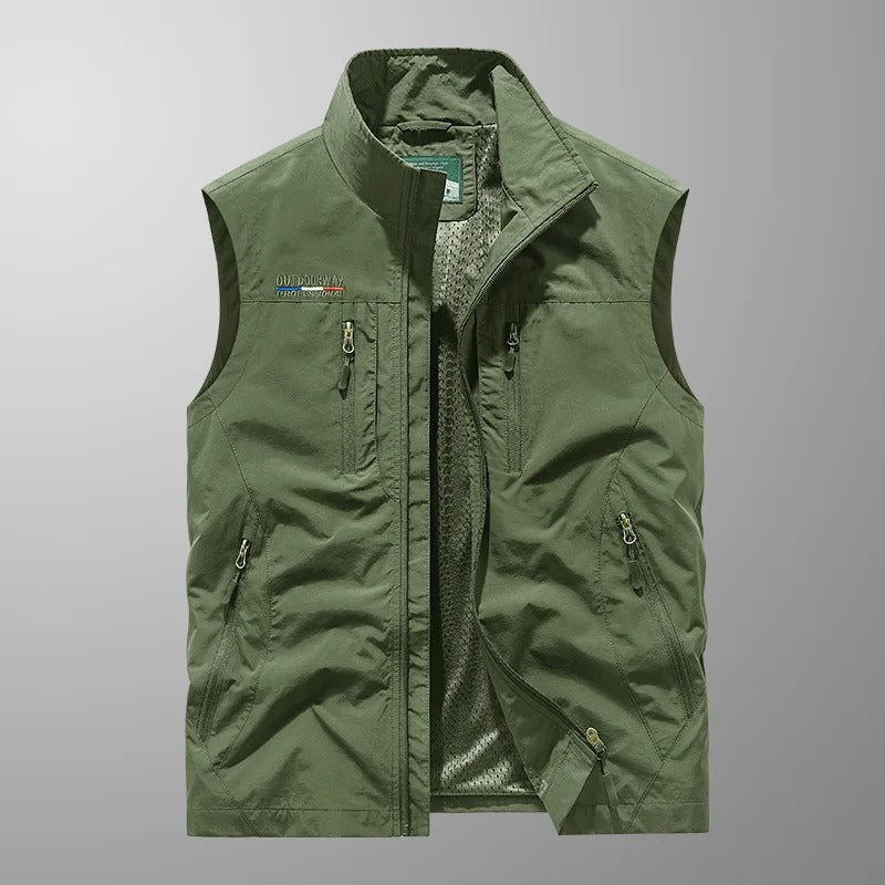 Cargo Vest Breathable Multi Pocket Utility