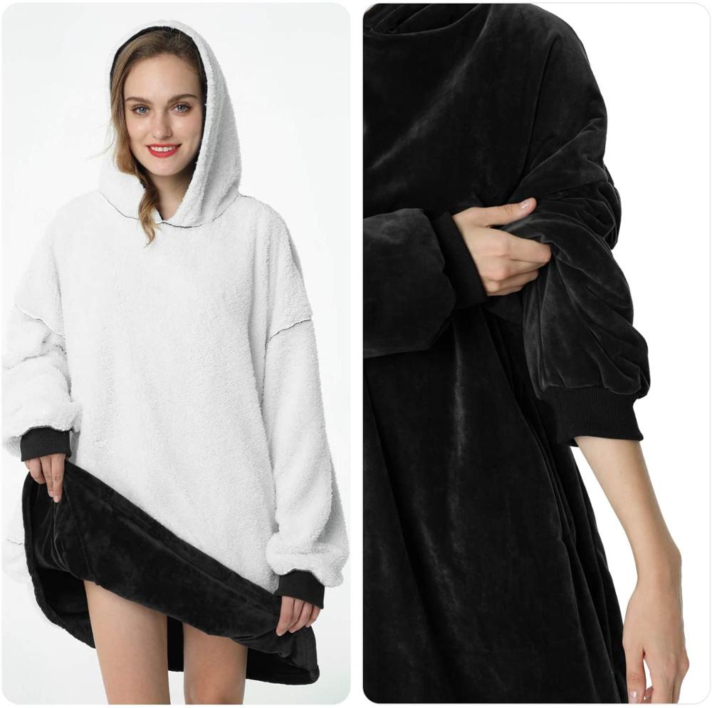 Blanket Hoodie Oversized Sherpa