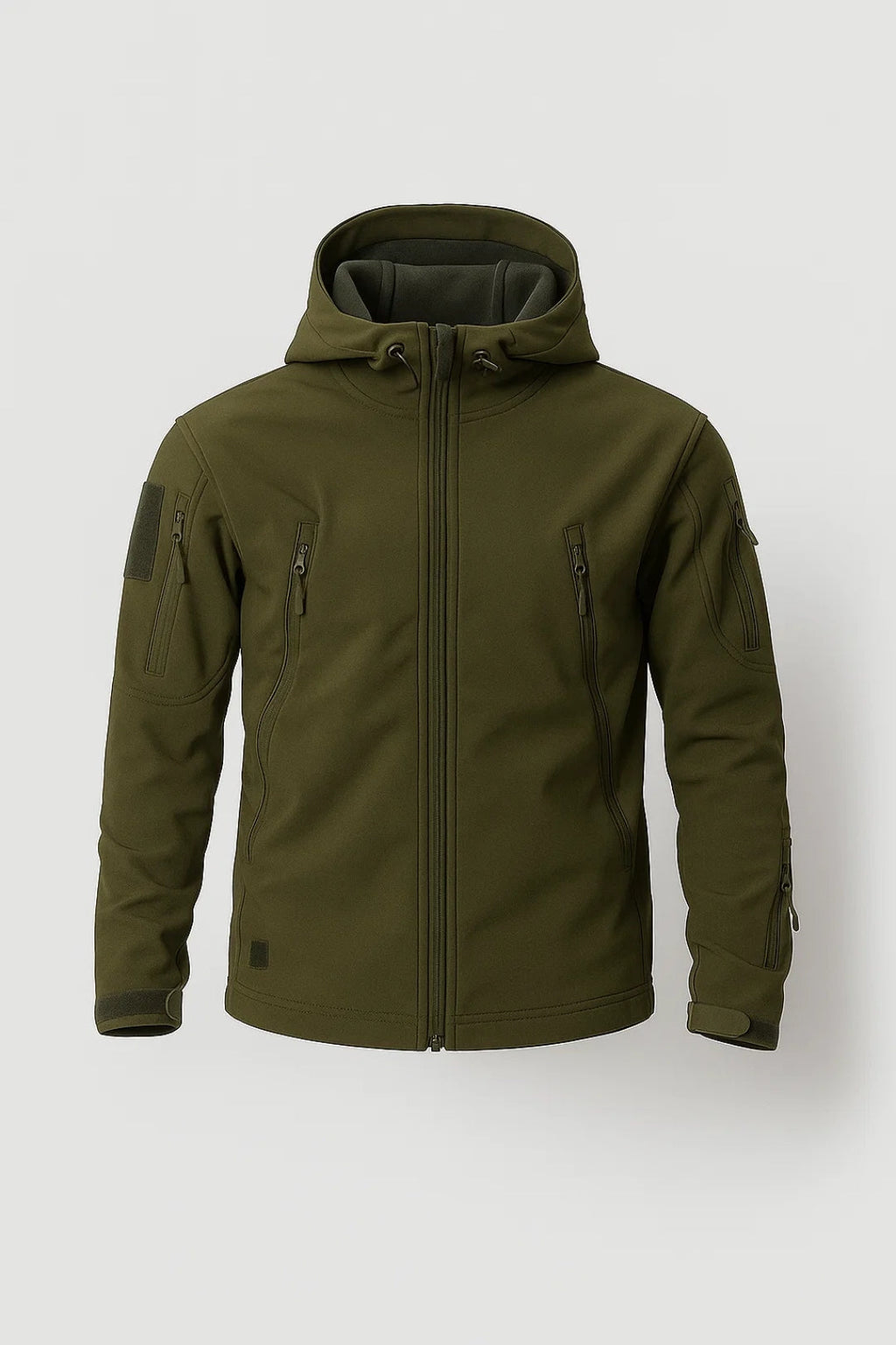 Windproof Outdoor Jacket Adjustable Hood Cuffs