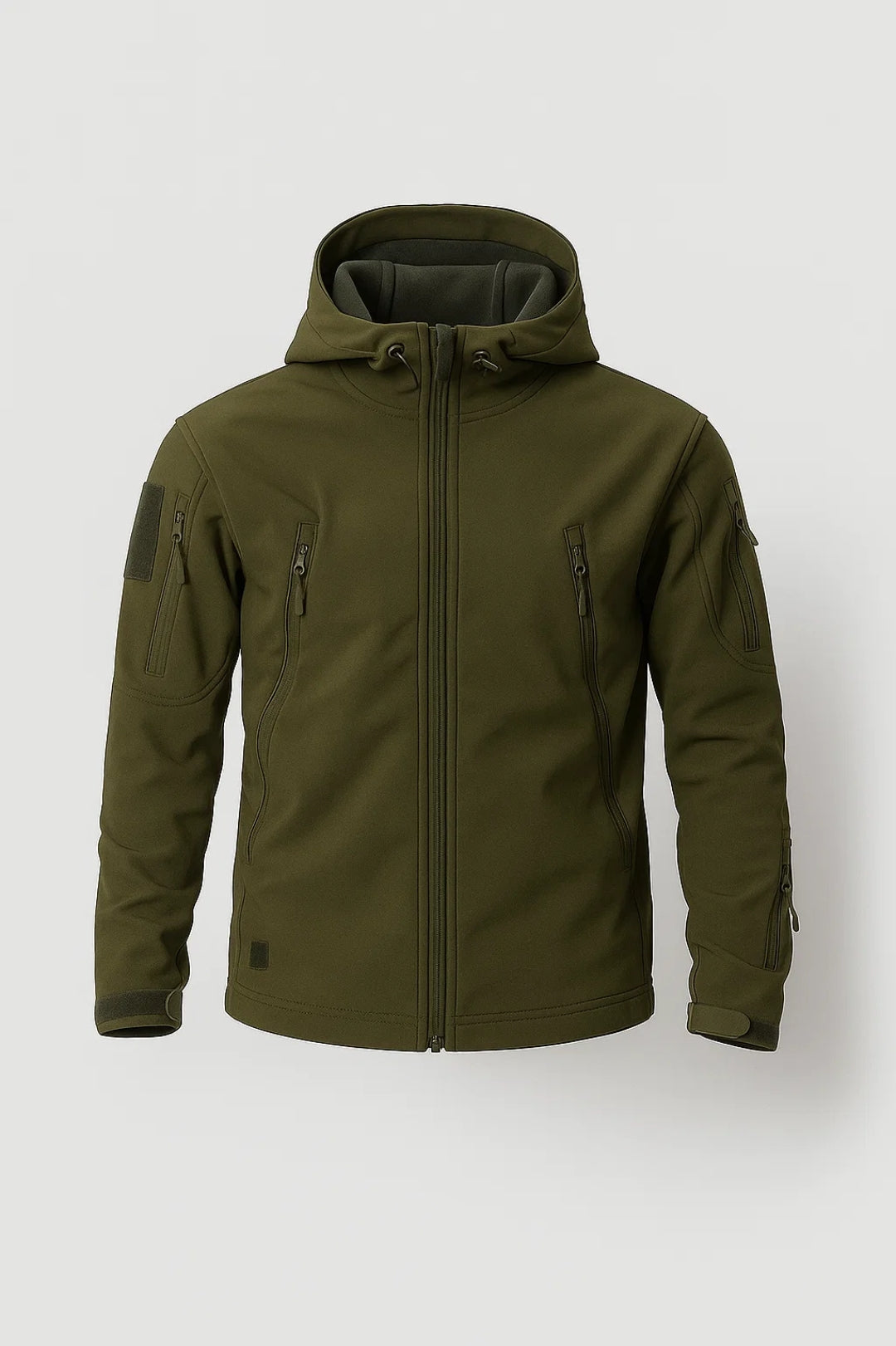 Windproof Outdoor Jacket Adjustable Hood Cuffs
