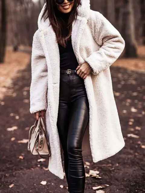Wool-Look Coat Elegant Warm Cosy