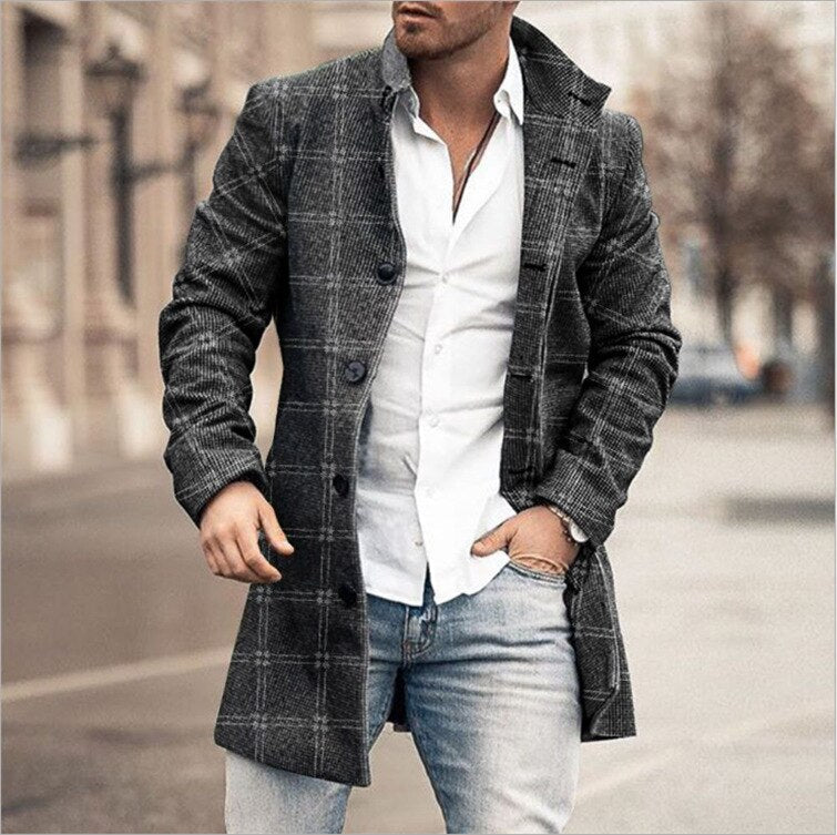 Single Breasted Coat Autumn Winter
