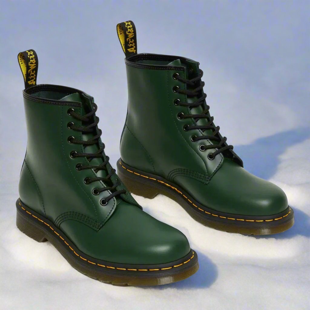 Lace Up Boots Leather-Look Padded Insole