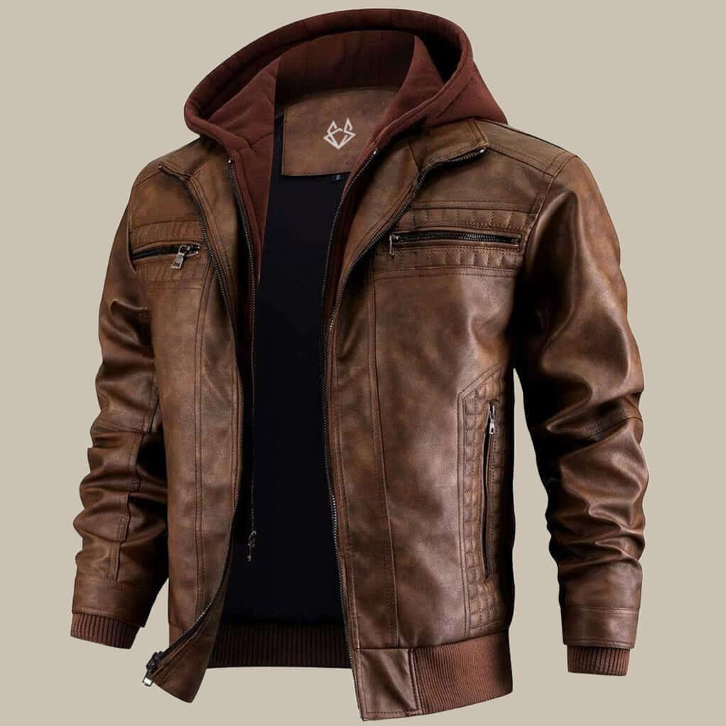 Hooded Jacket Hidden Zip Soft Lining