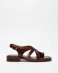 Leather Sandals with Orthopedic Footbed