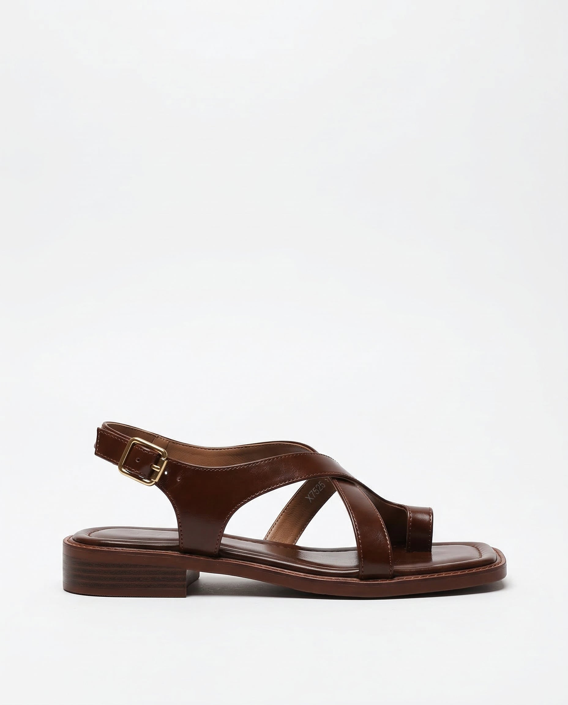 Leather Sandals with Orthopedic Footbed