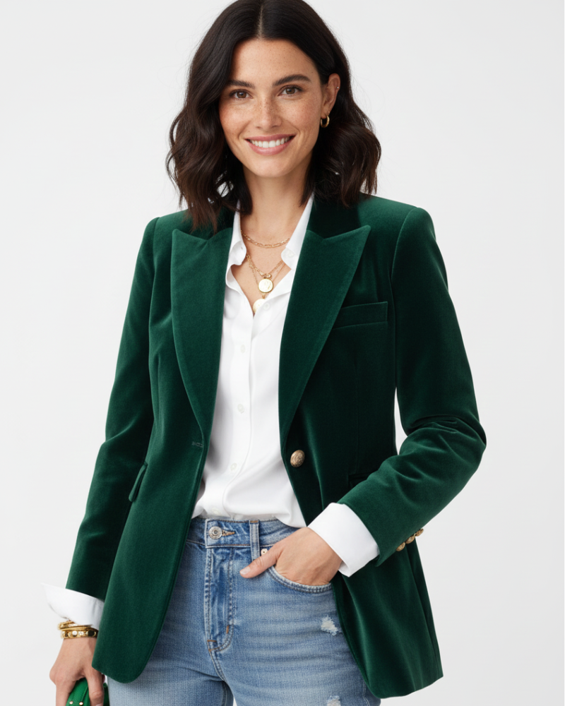Velvet Tailored Blazer