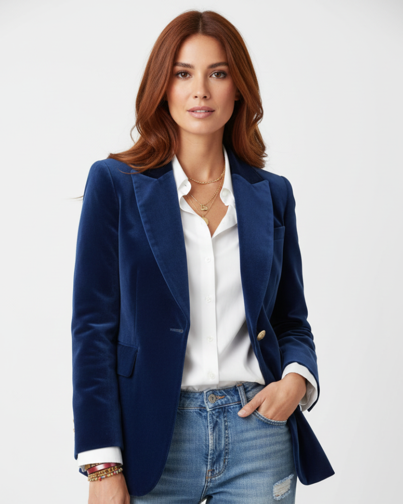 Velvet Tailored Blazer