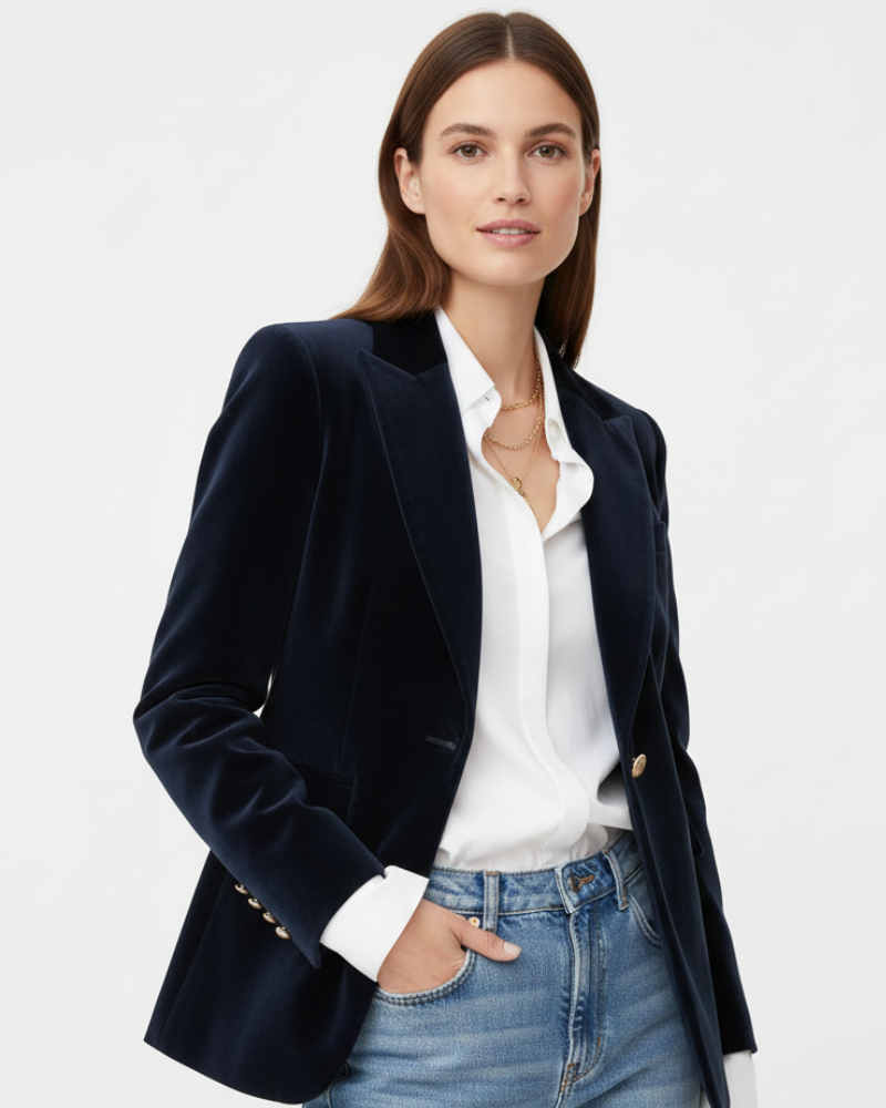 Velvet Tailored Blazer