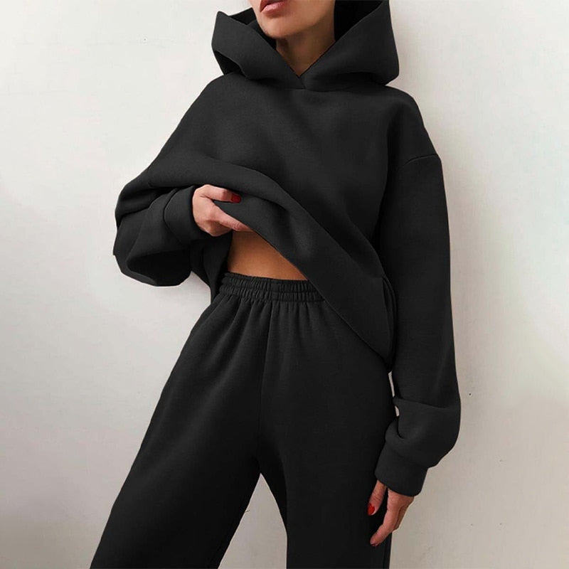Hooded Jogging Set Two Piece