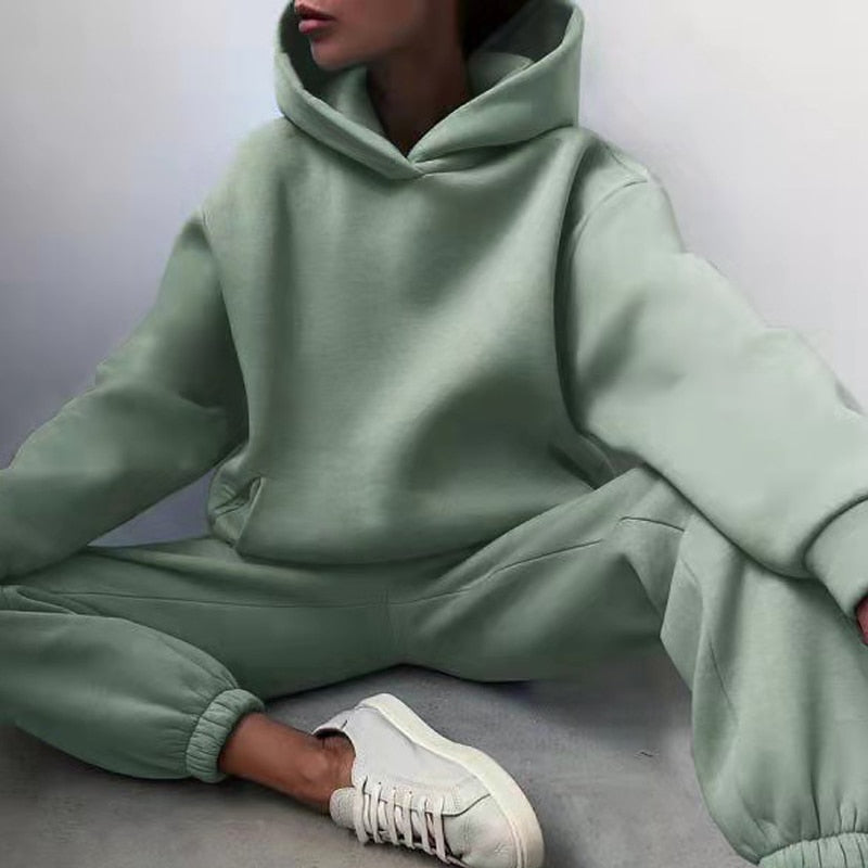 Hooded Jogging Set Two Piece
