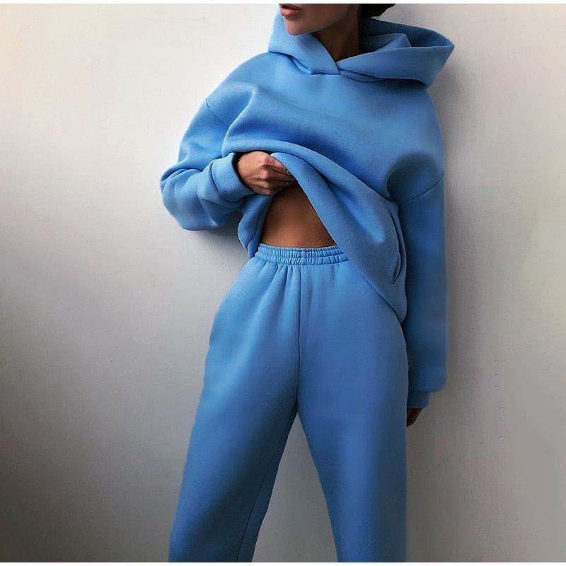 Hooded Jogging Set Two Piece