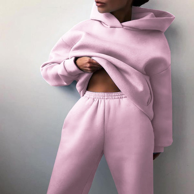 Hooded Jogging Set Two Piece