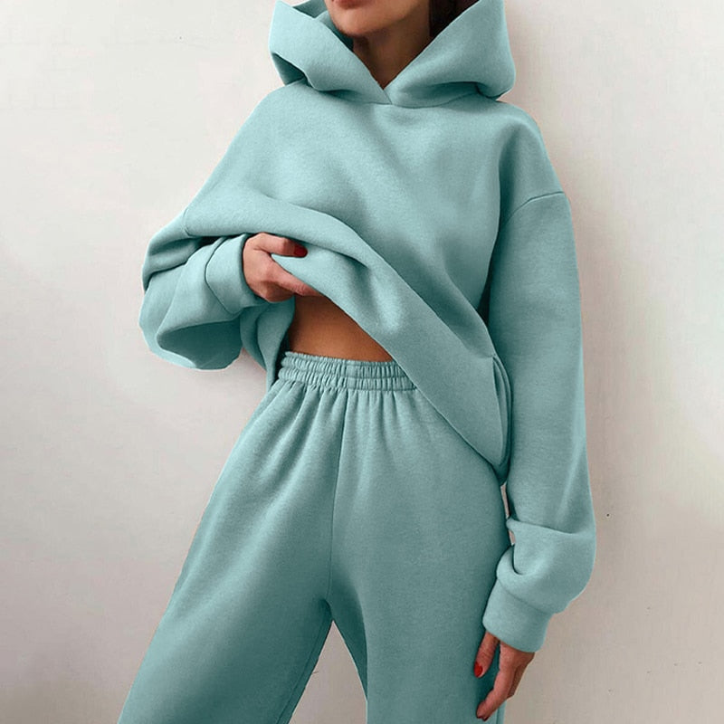 Hooded Jogging Set Two Piece