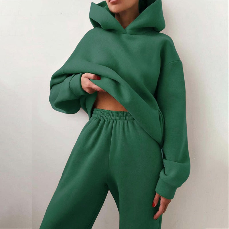 Hooded Jogging Set Two Piece