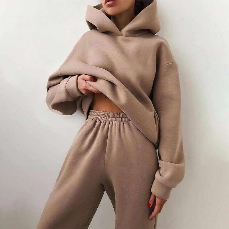 Hooded Jogging Set Two Piece