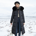 Parka Coat Faux Fur Trim Hood