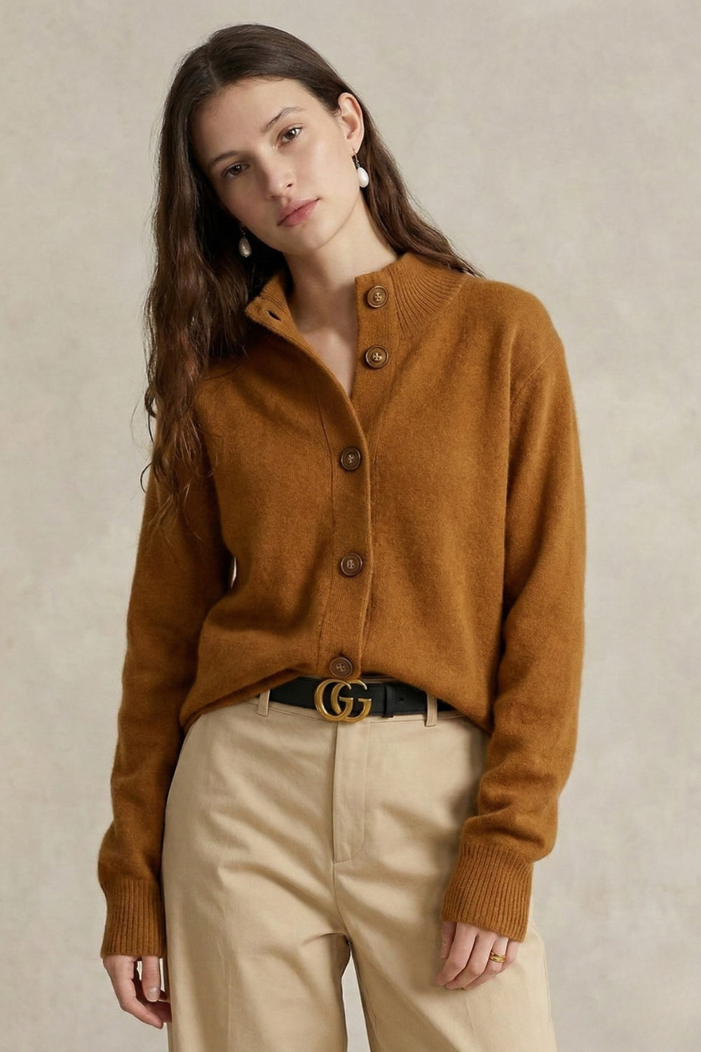 Cashmere Blend Cardigan Sweater
