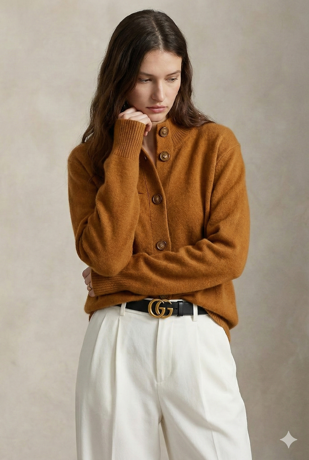 Cashmere Blend Cardigan Sweater